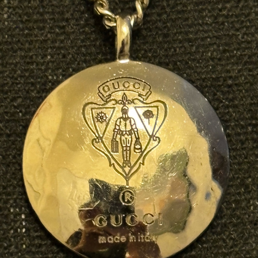 Authentic Gucci Medallion Necklace
